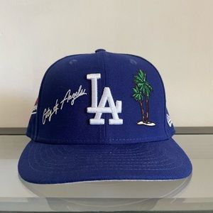 LA Dogers palm tree fitted sz 7